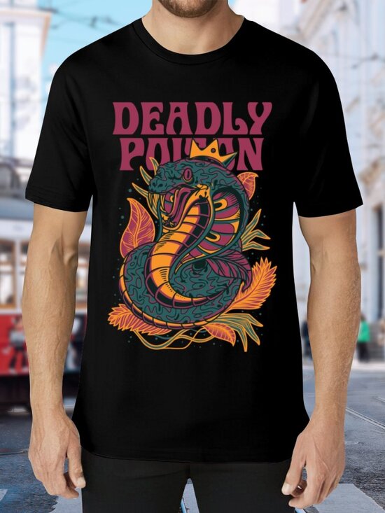 Other - Deadly Python Graphic Tee - Black